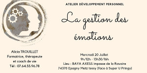 Atelier Gestion des émotions à  Epagny Metz-Tessy (74)